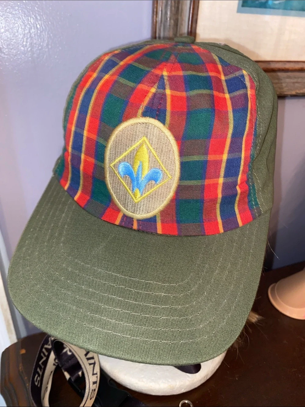 ! The Cap Boy Scout size M/L with card holder in great condition